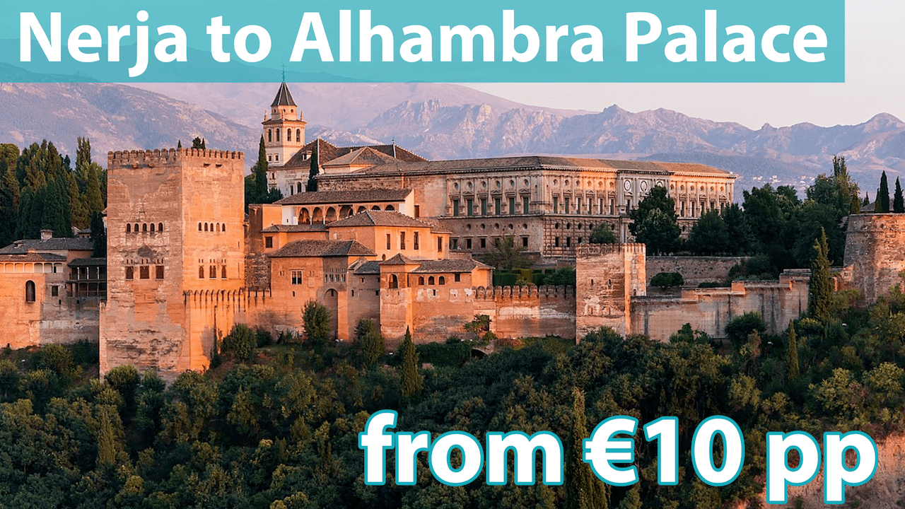 Taxi Transfers from Nerja to Alhambra Granada