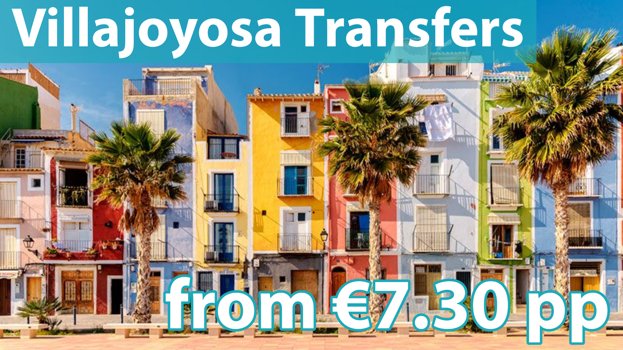 Transfer from Alicante Airport to Villajoyosa Price